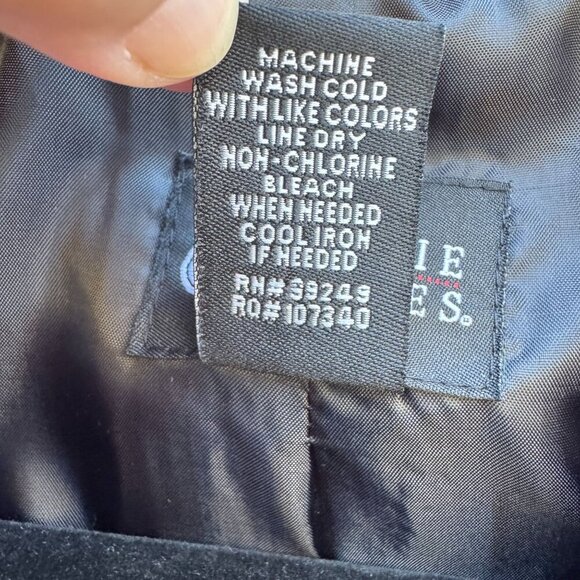 Maggie Barnes Vintage Womens Quilted Fan Print Black Pink Floral Jacket 0X 14/16 - Picture 7 of 8